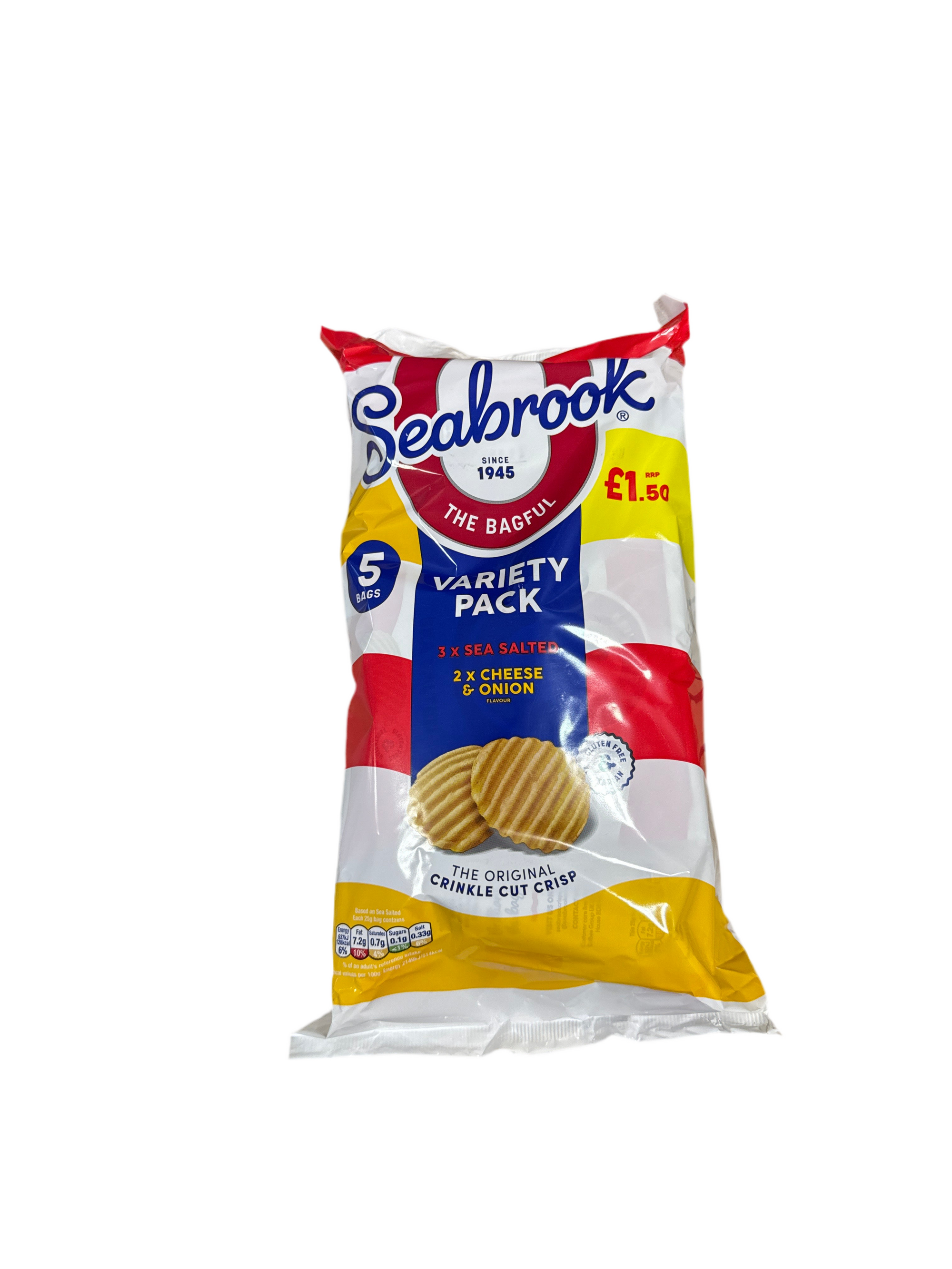 Seabrook Variety Crinkle Cut 5 pack