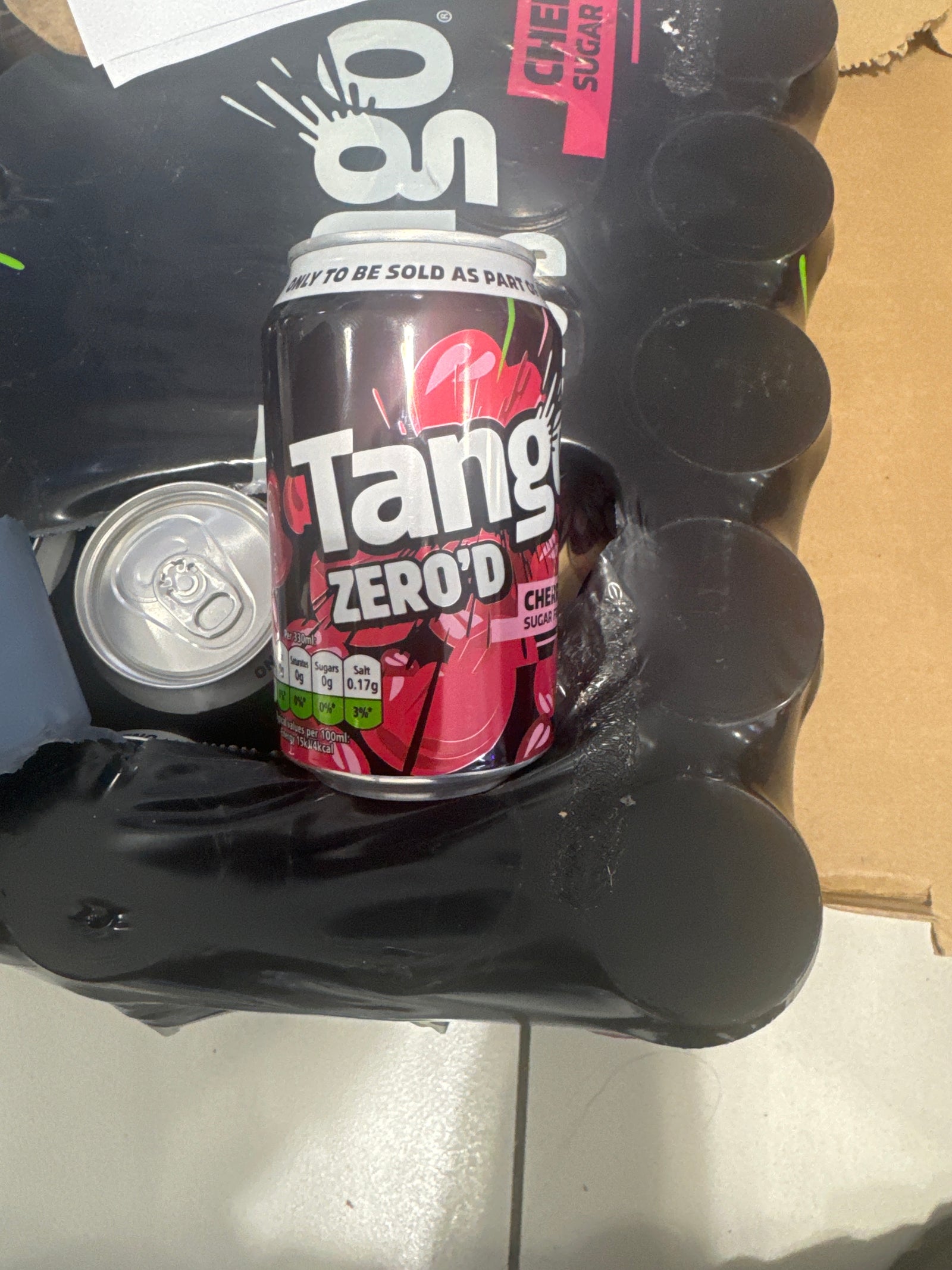 Tango zero’d Cherry sugar free 330ml