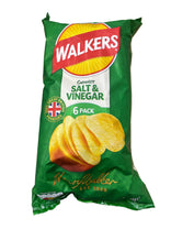 Walkers Salt and Vinegar Crisps 6pack