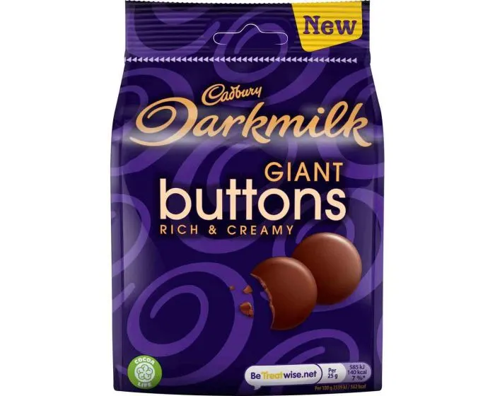 CADBURY DARKMILK GIANT BUTTONS BAG 100g