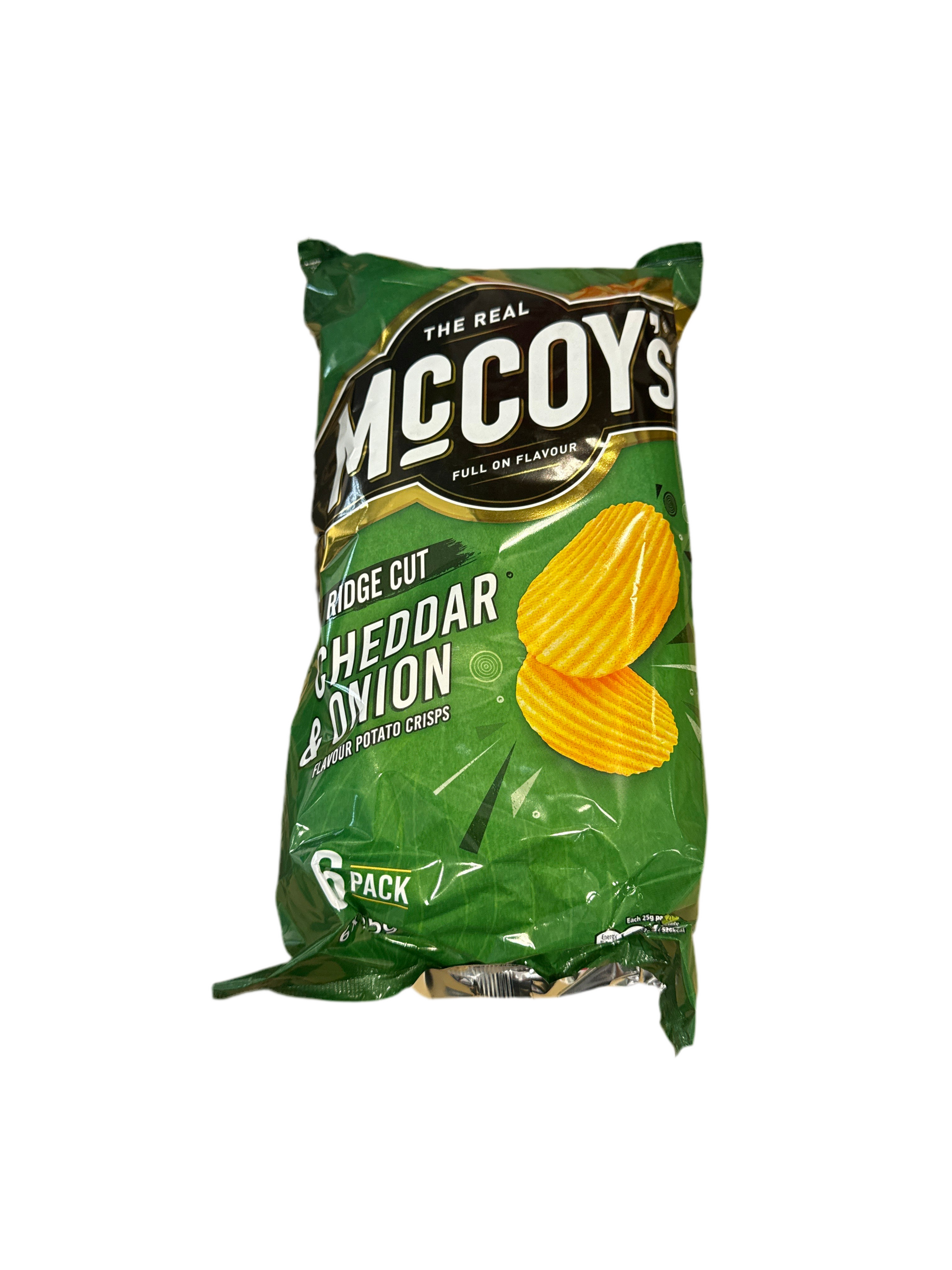 Mccoys Cheddar & Onion Crisps 6 pack