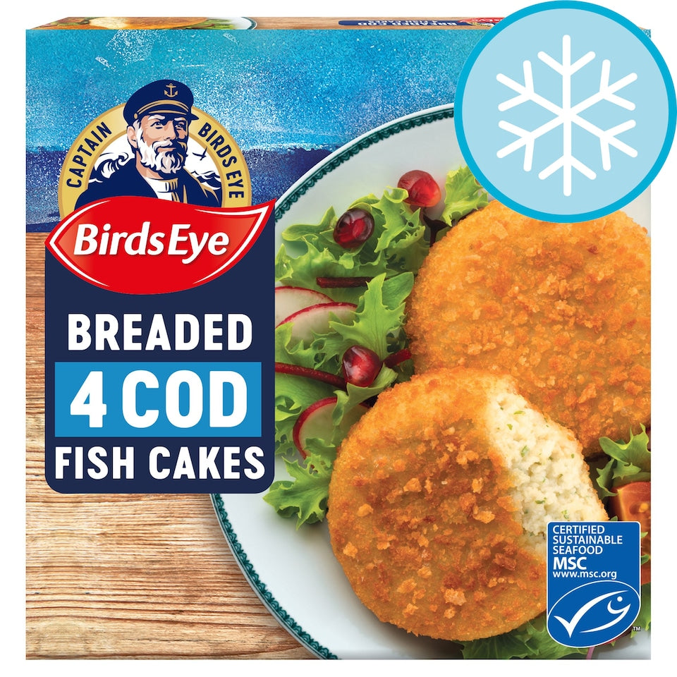 Birds Eye 4 Cod Fish Cakes 198g