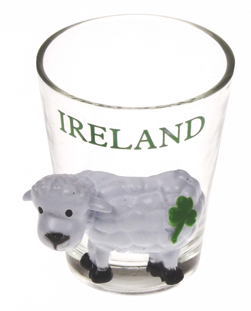 3D Sheep on Shot Glass