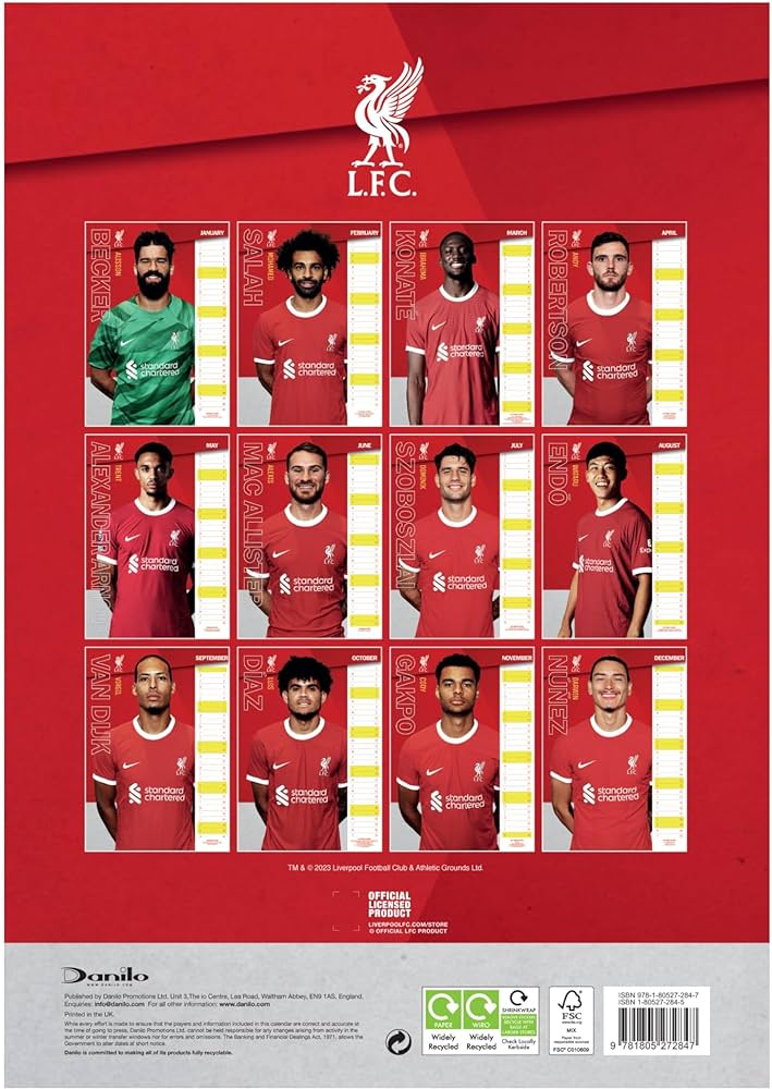 Liverpool 2024 Calendar