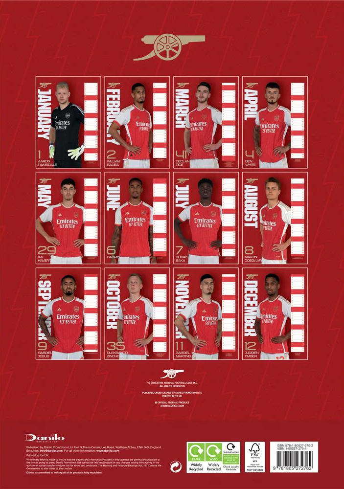 Arsenal 2024 Calendar