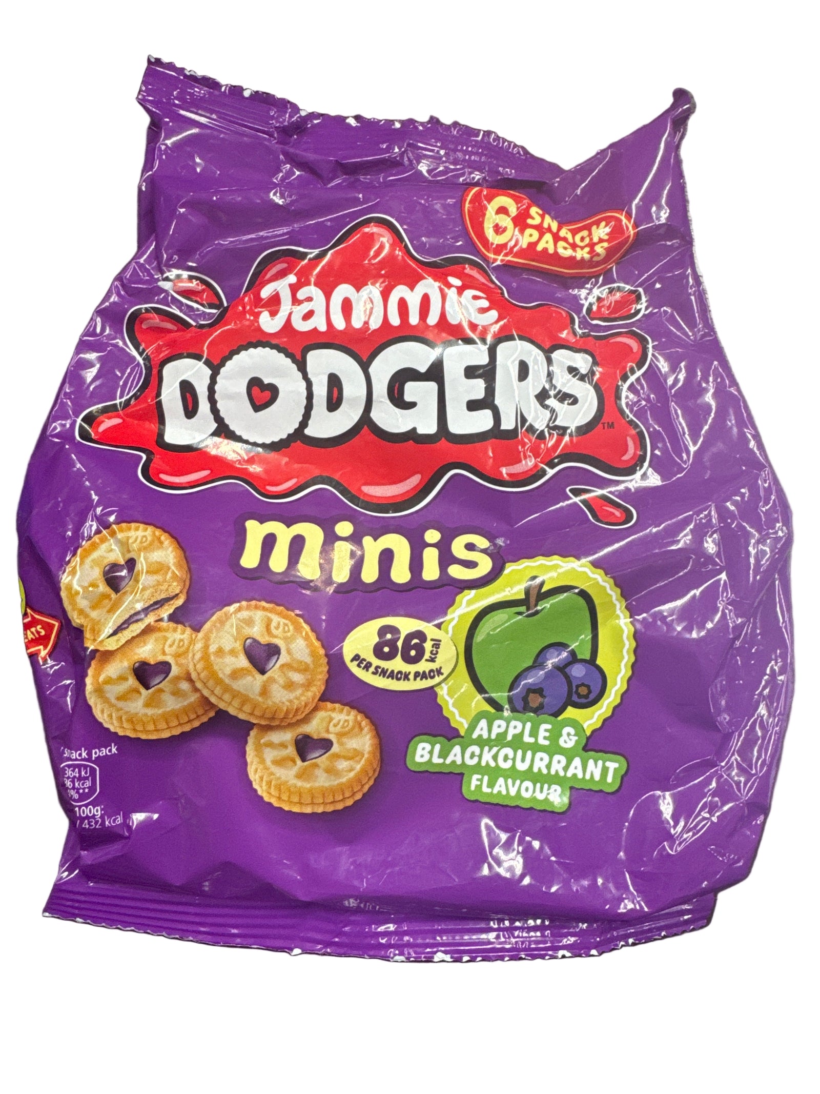 Jammie Dodgers apple & blackcurrant Minis 120g