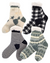 Slipper Socks (Jacquard Knit) with Grippers 4 types