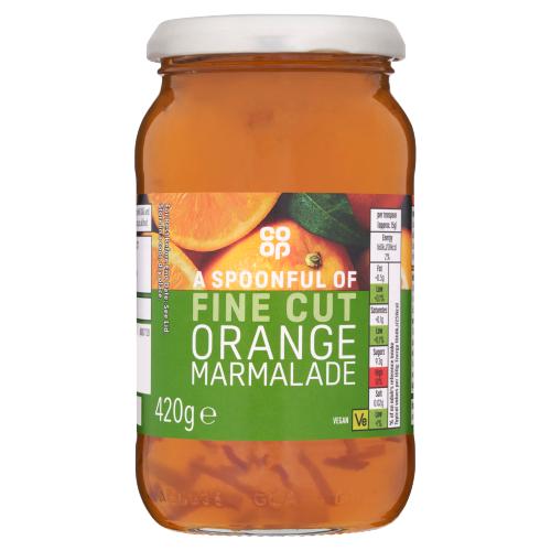 Coop Fine Cut Orange Marmalade 420g