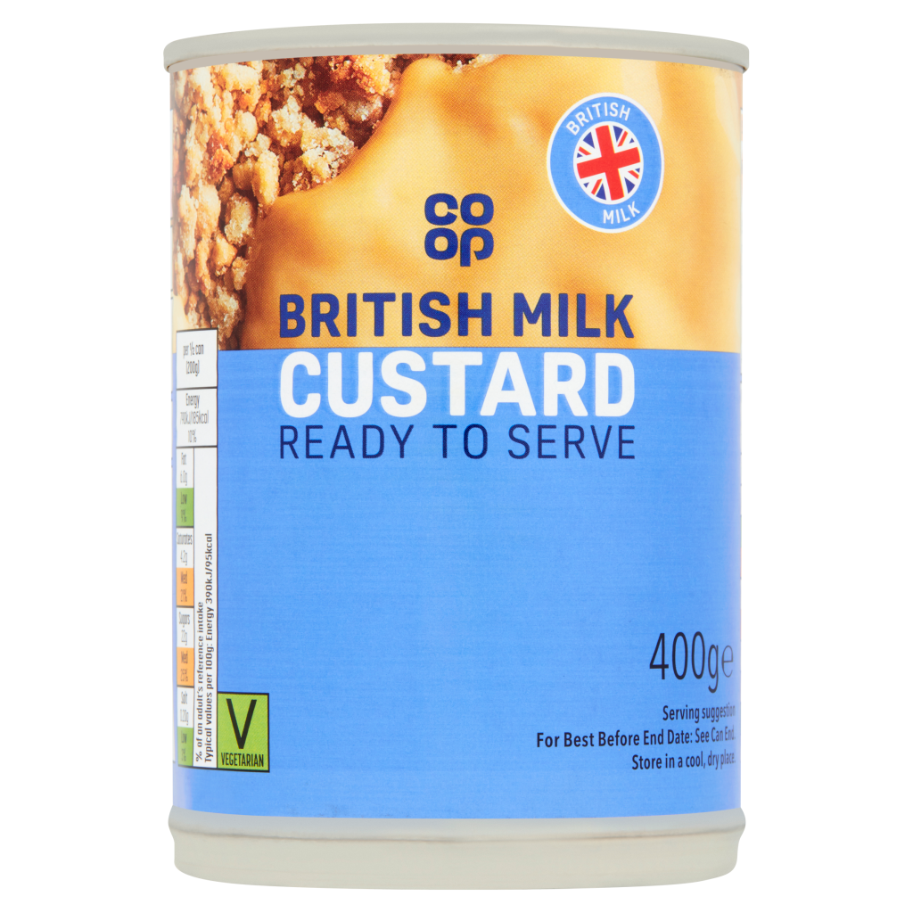 Co Op British Milk Custard 400g