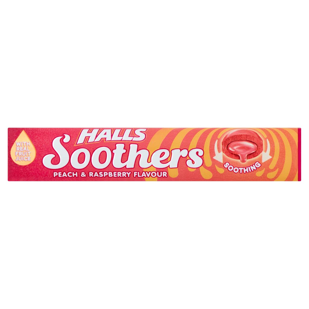 Halls Soothers Peach & Raspberry 45g