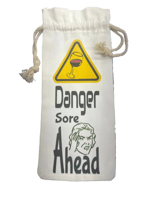 Wine Bag - White Canvas