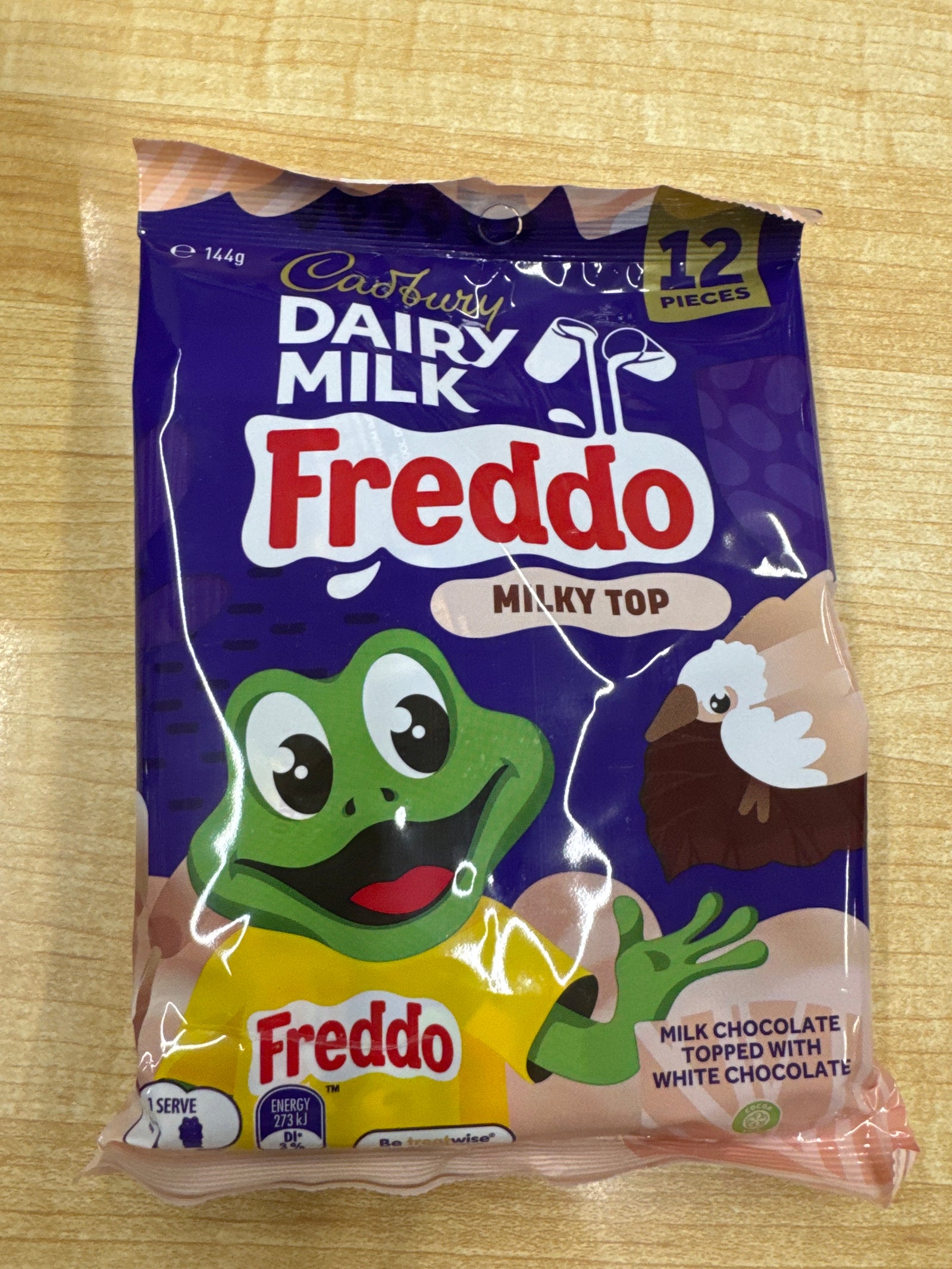 Cadbury Australian milky top Freddo 12 pack 144g