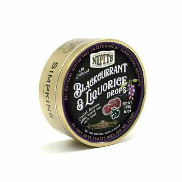 Simpkins Nipits Blackcurrant and Liquorice Drops 200g