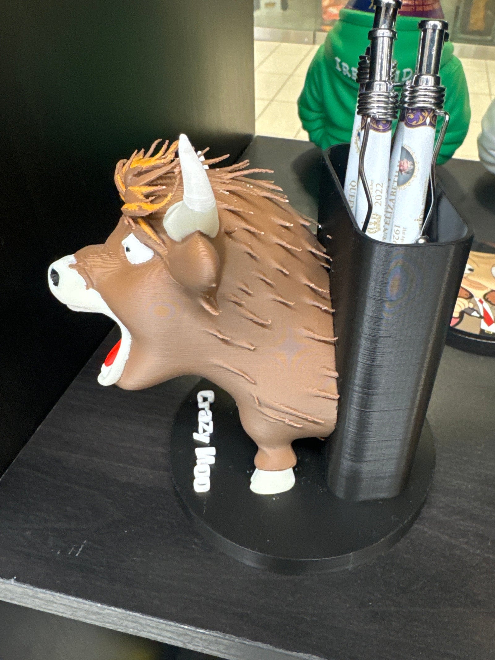 Crazy Moo pen holder