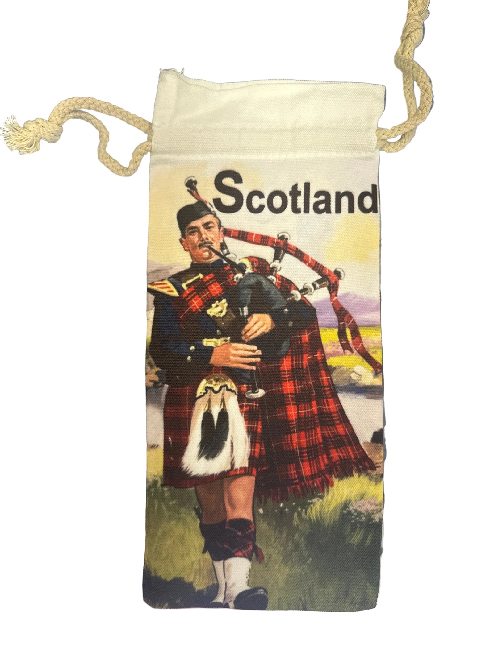 Wine Bag - White Canvas