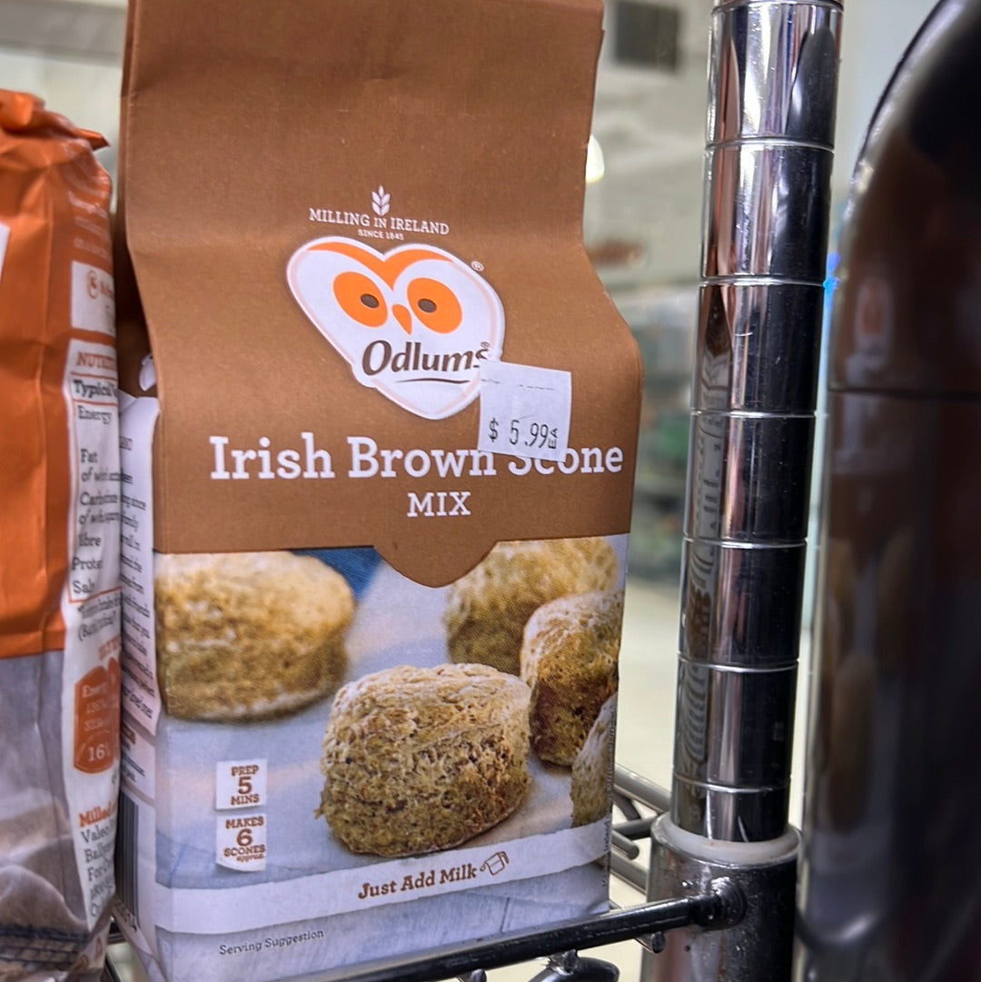 ODLUMS IRISH BROWN SCONES MIX - 450g clearance low date
