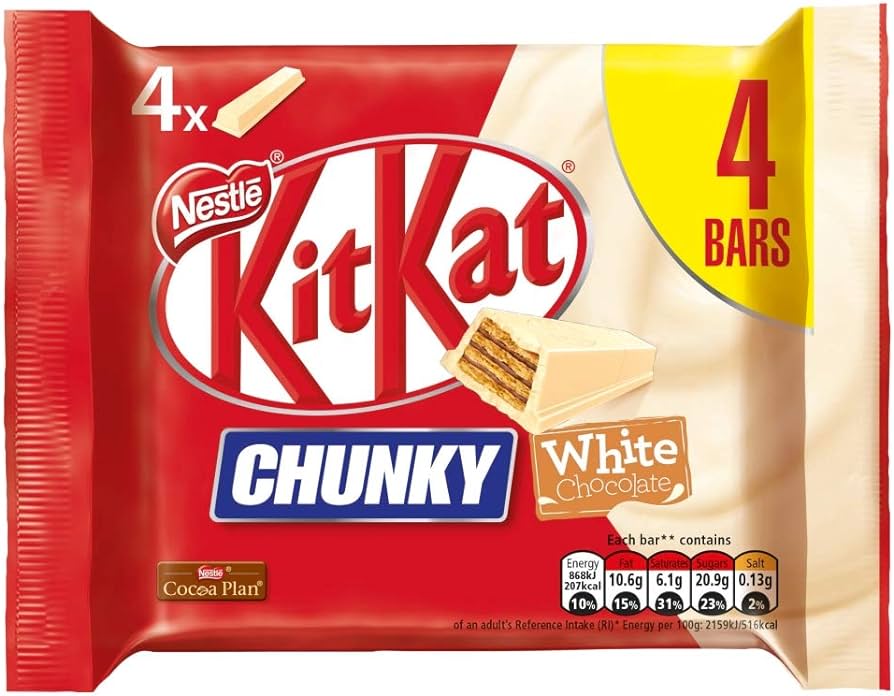 nestle kit kat chunky White Chocolate 4 Pack