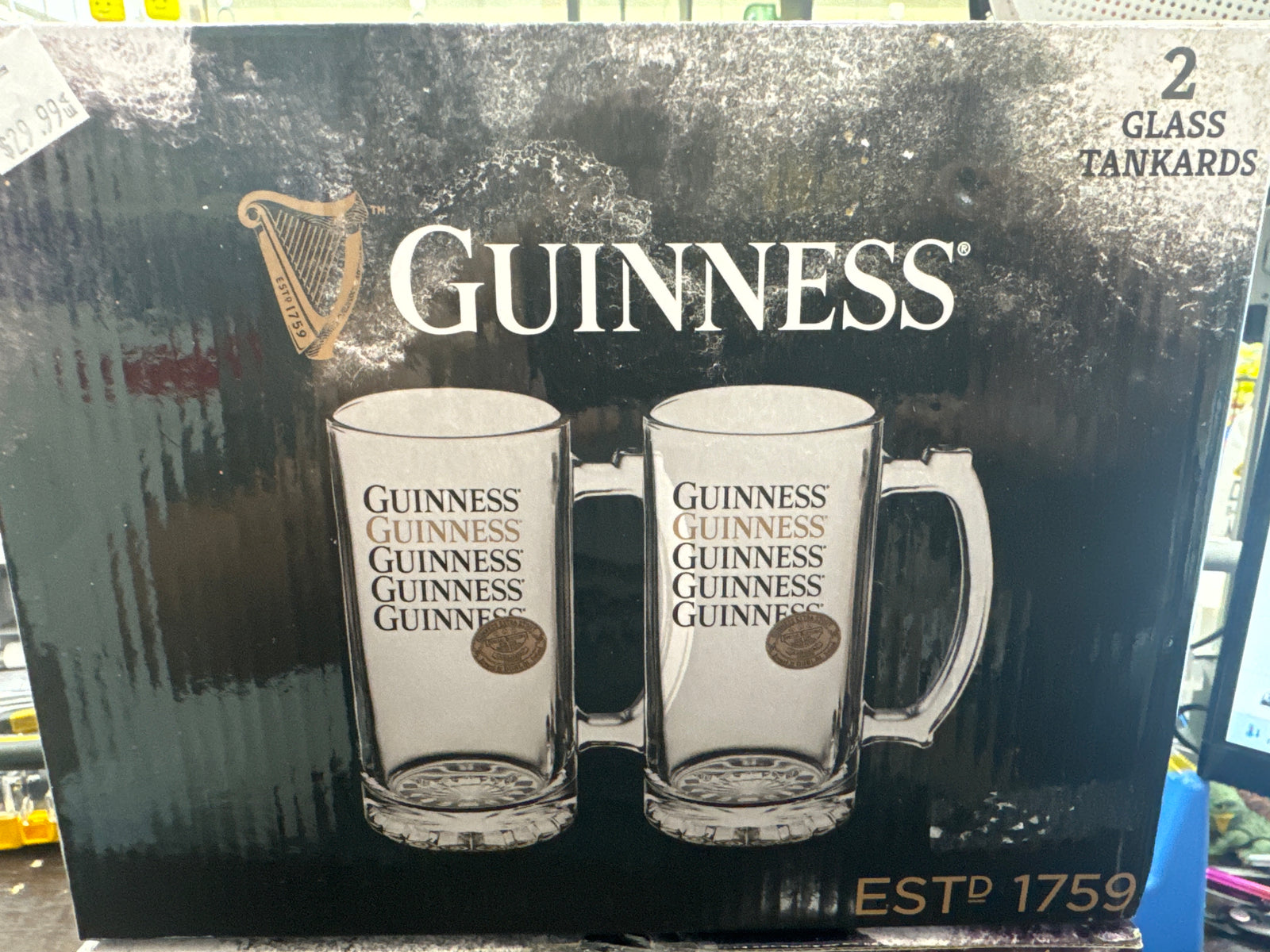 GUINNESS – glass Tankards 2 pack