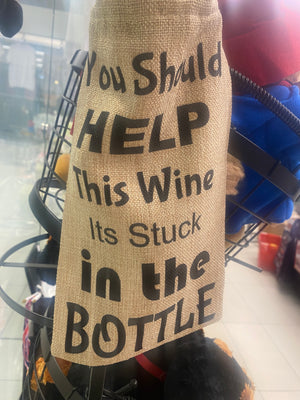 Wine Bag - Burlap