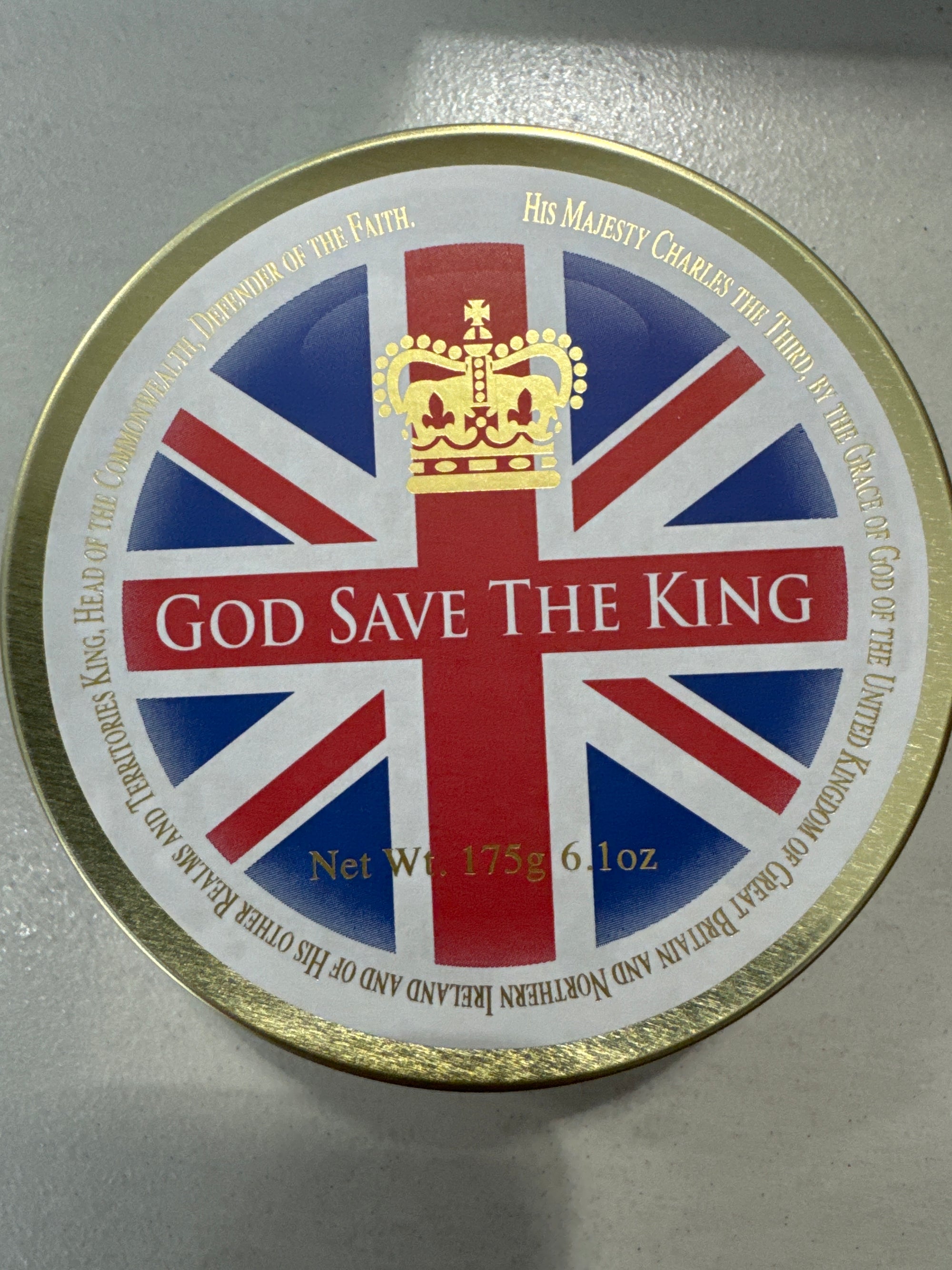 Simpkins Mixed Fruit-God save the king tin 175g