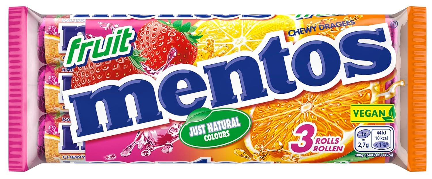 Mentos Fruits 3 Pack