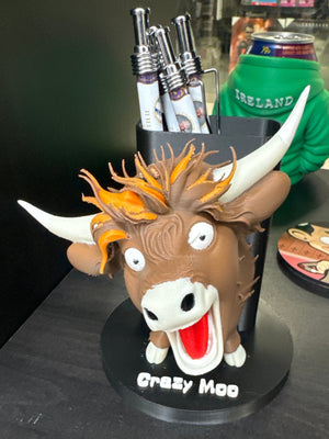 Crazy Moo pen holder