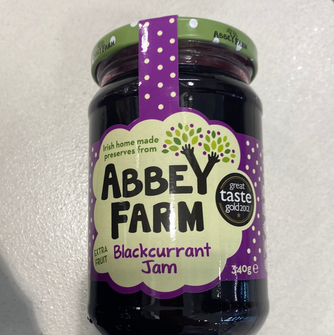 Abbey Farm Blackcurrant Jam 340g
