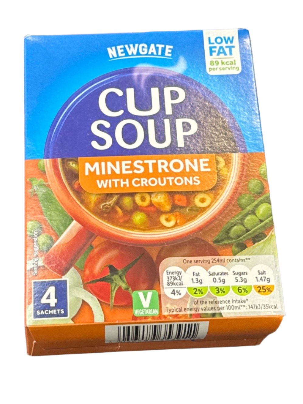 Newgate Cup a Soup Minestrone wit croutons