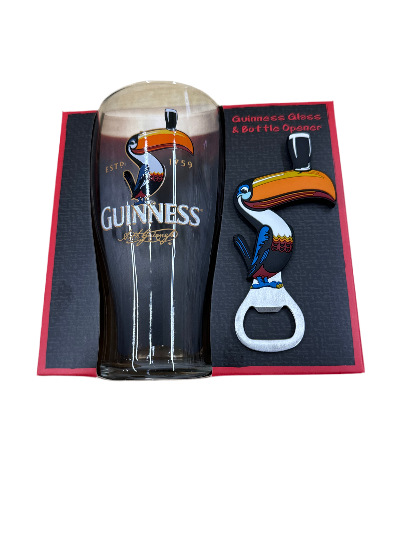 GUINNESS – PINT GLASS & Bottle opener