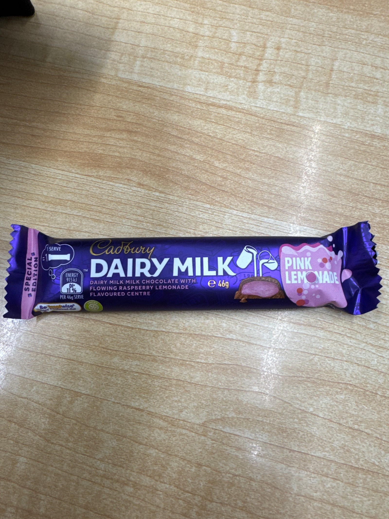 Cadbury Australian Dairy Milk Pink Lemonade 46g