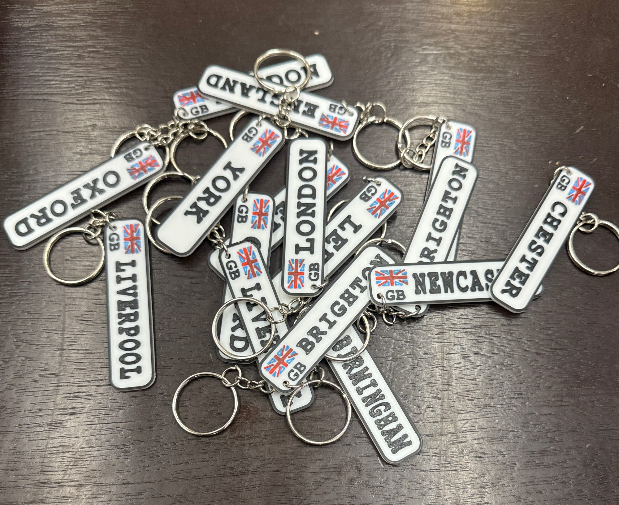City & Town Keychains