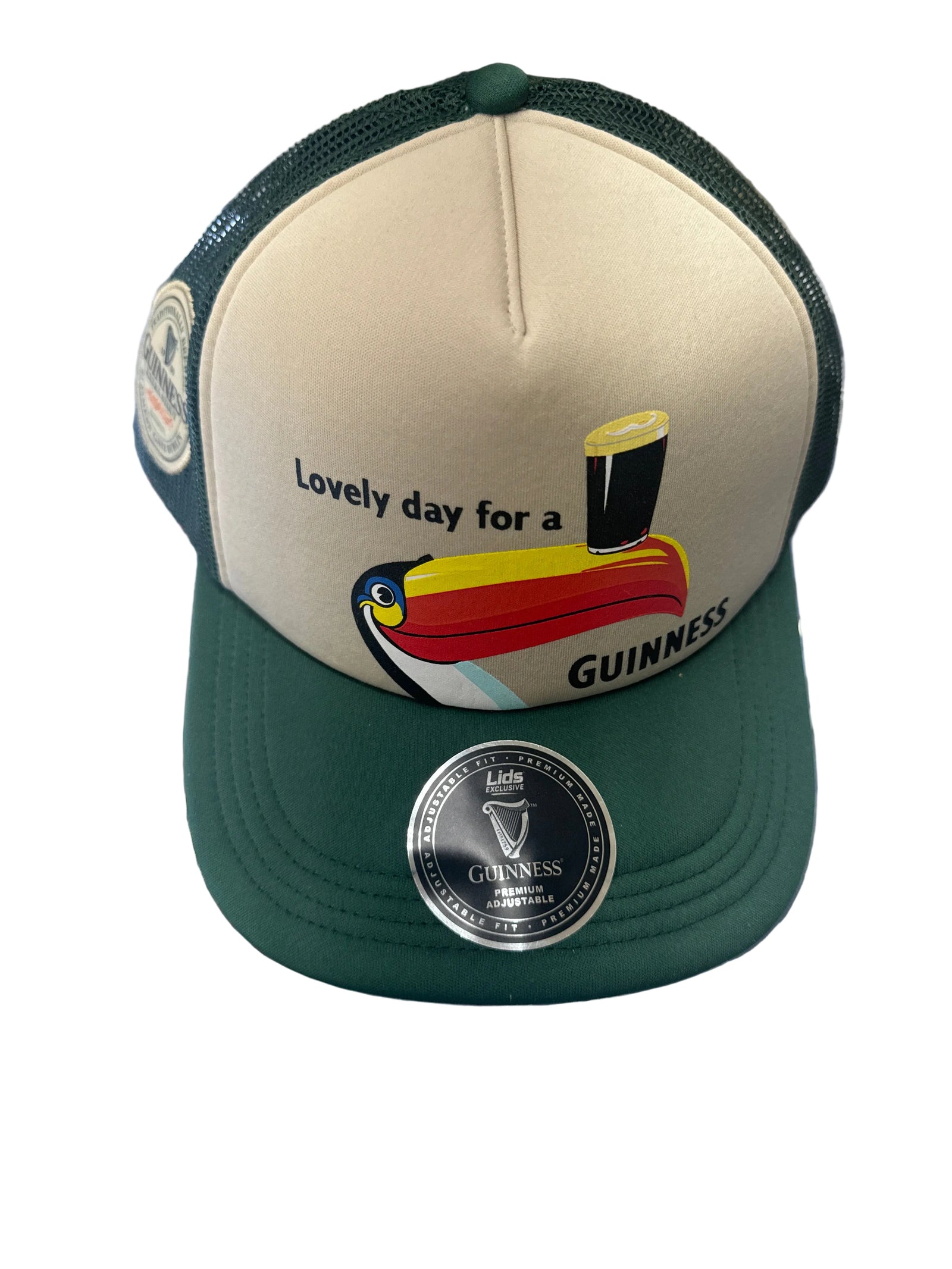 GUINNESS – TRUCKER CAP HAT with Toucan