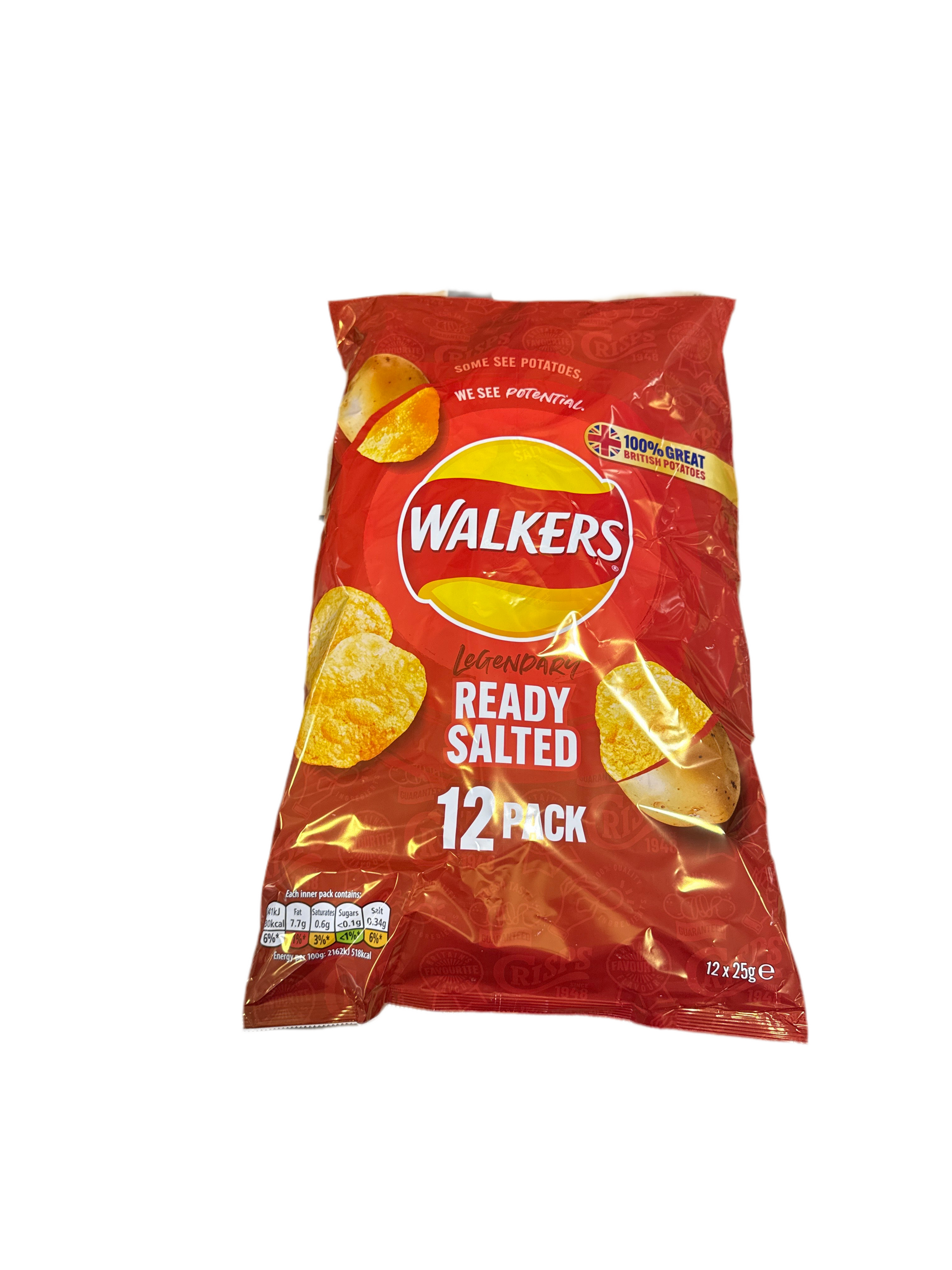 Walkers Ready Salted 12 pack