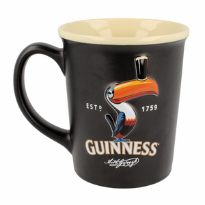 GUINNESS – LARGE BLACK TOUCAN EMBOSSED MUG