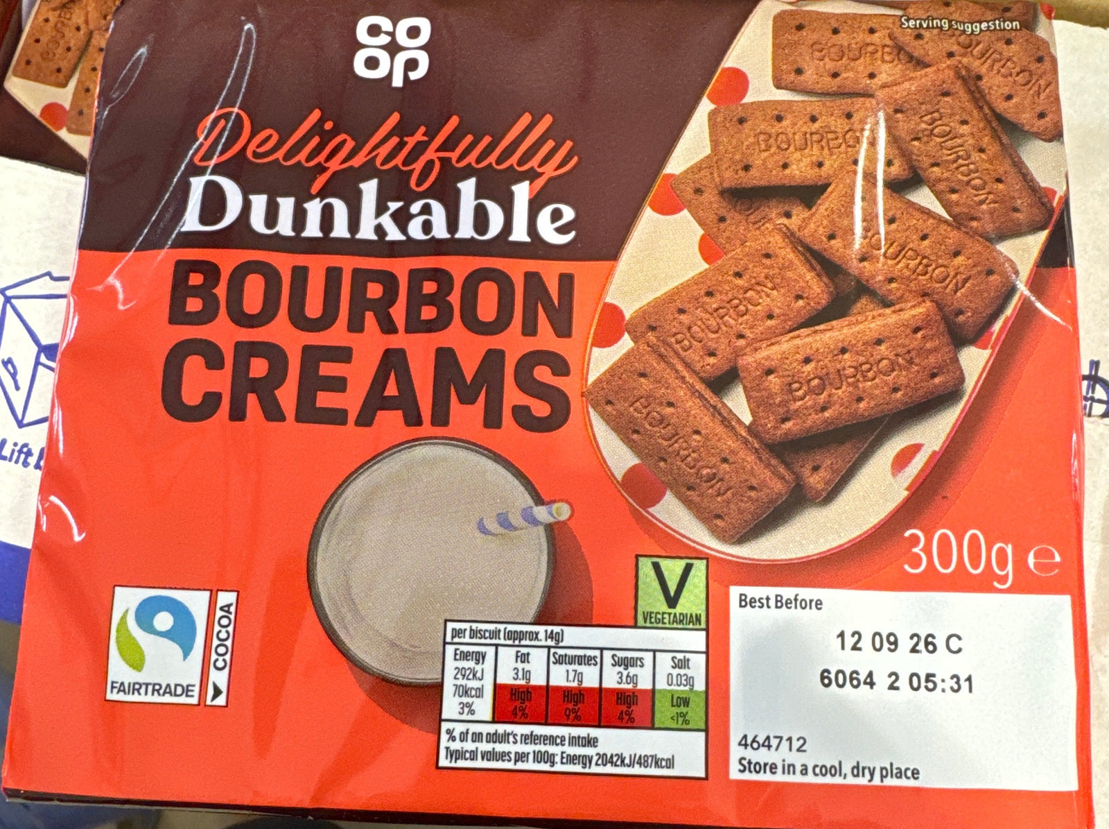 Coop Bourbon Cream Biscuits 300g