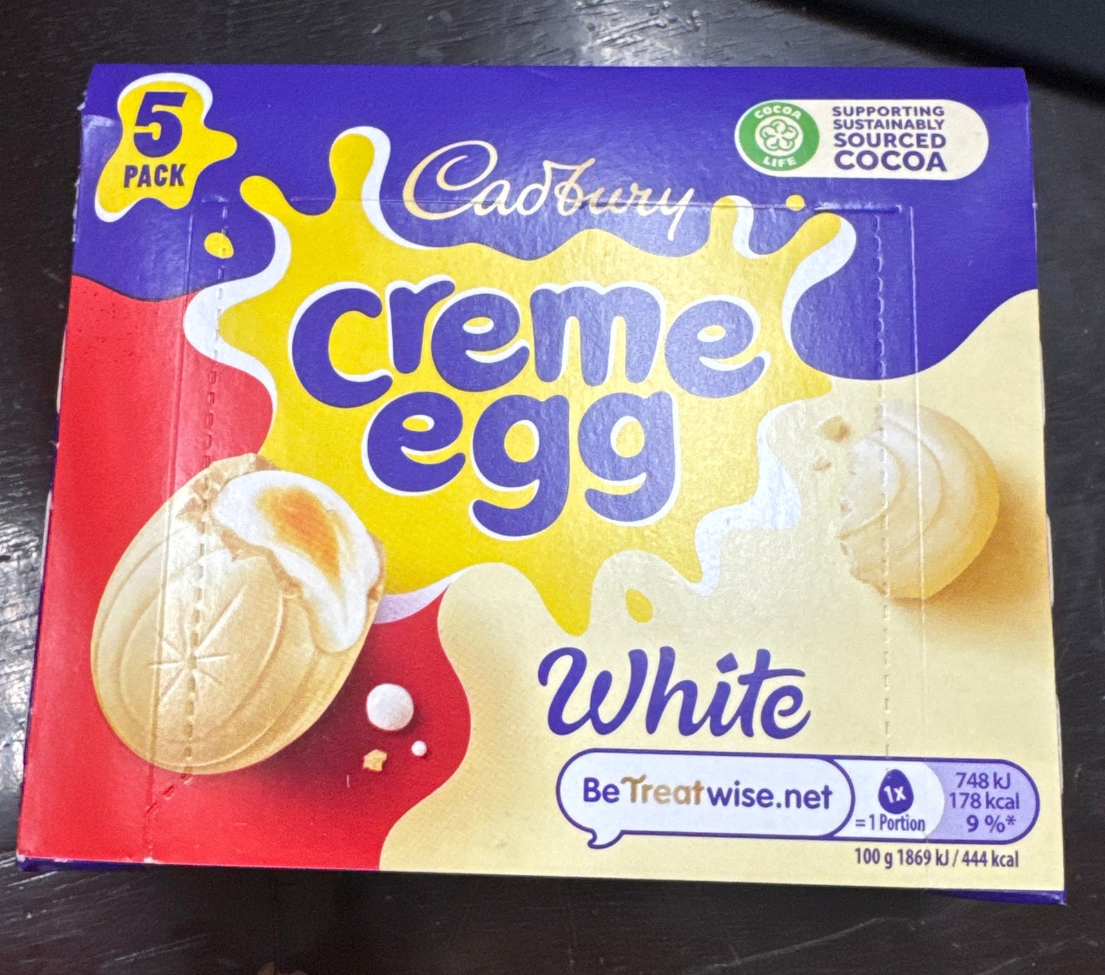 Cadbury WHITE Creme Egg 5 pack