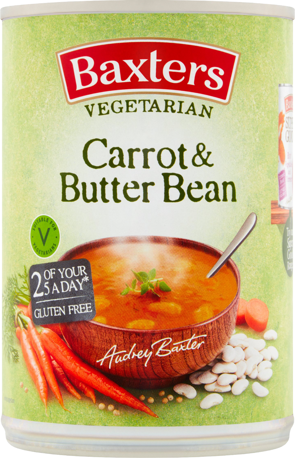 BAXTERS Vegetarian Carrot & Butter Bean Soup 400g
