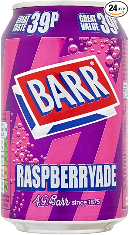 Barr Blue Raspberry Cans Pop - Little taste of home