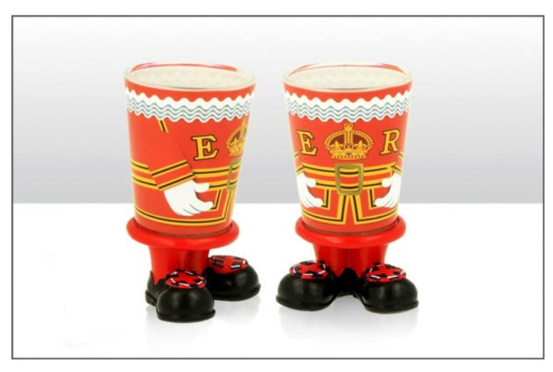 Beefeater with Resin Feet Shot Glass