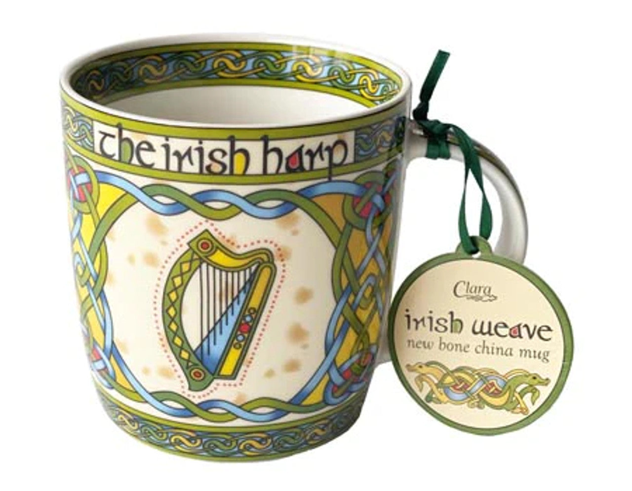 Bone China Ancient Irish Harp Mug