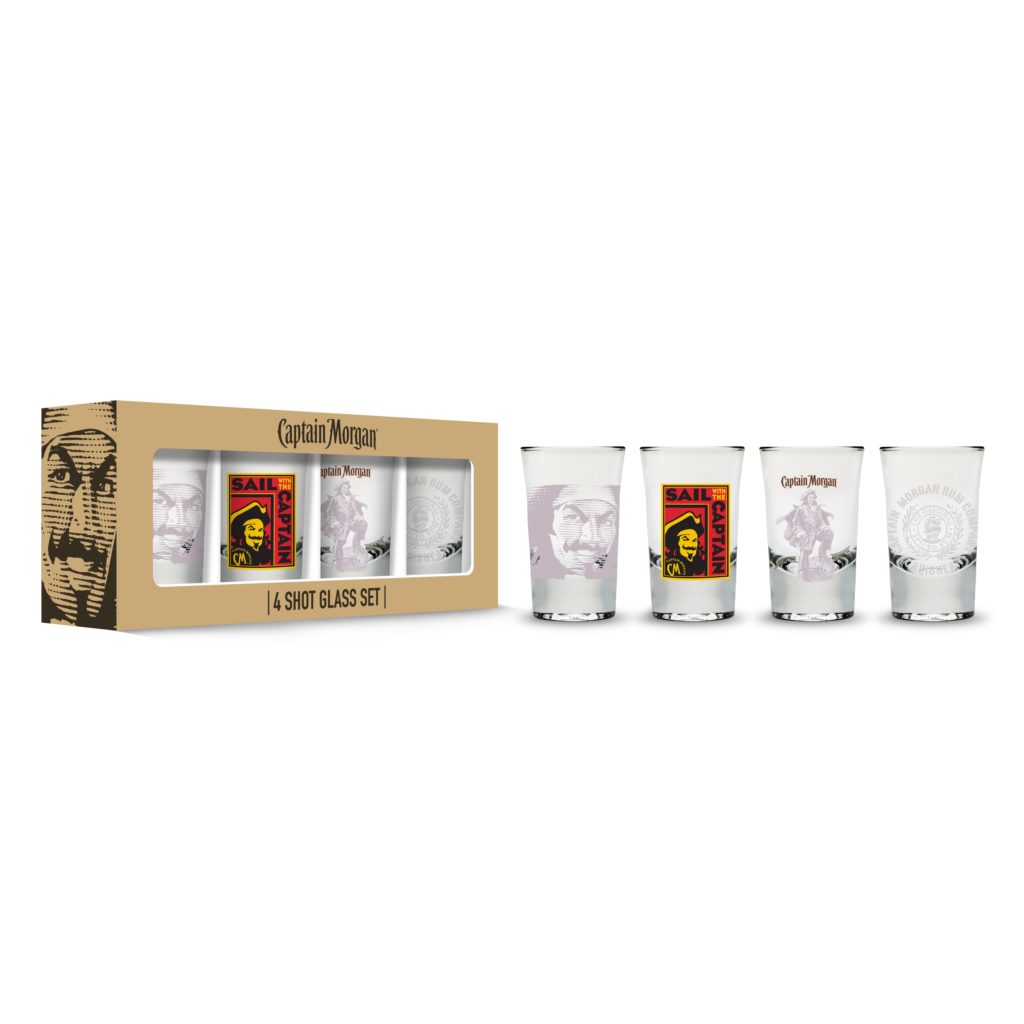 CAPTAIN MORGAN – SHOT GLASSES (4-PACK)