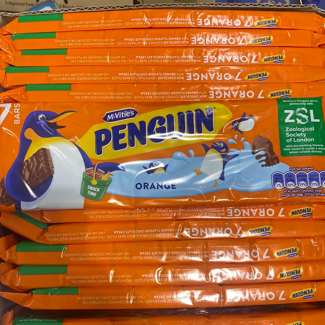 MCVITIE'S PENGUIN Orange 7 PACK