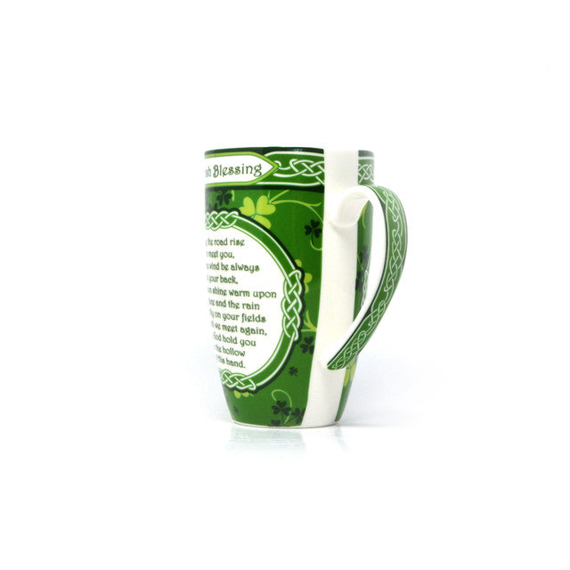 Irish Blessing Mug - Shamrock Garden