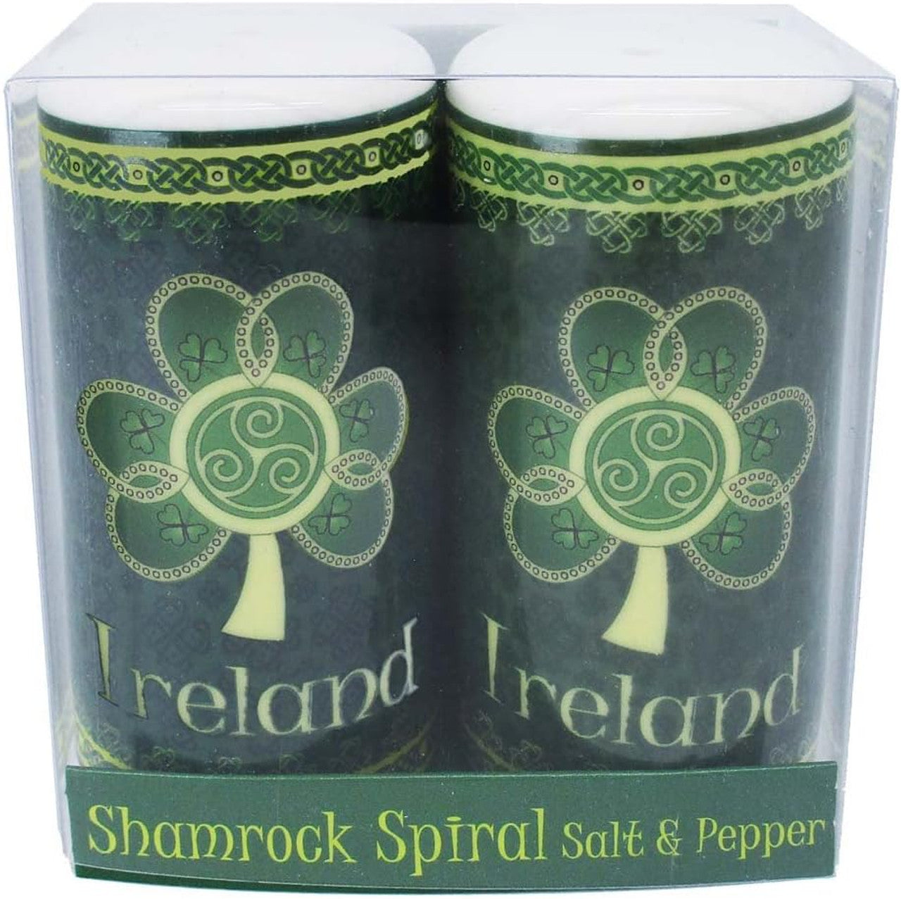 Shamrock Spiral Ireland Salt & Pepper Shaker