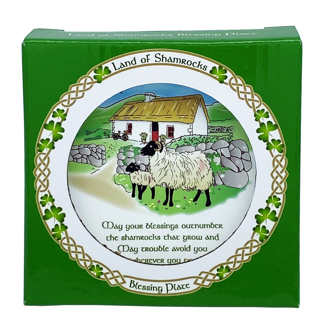 Blessing Plate Farm Print Land of Shamrocks