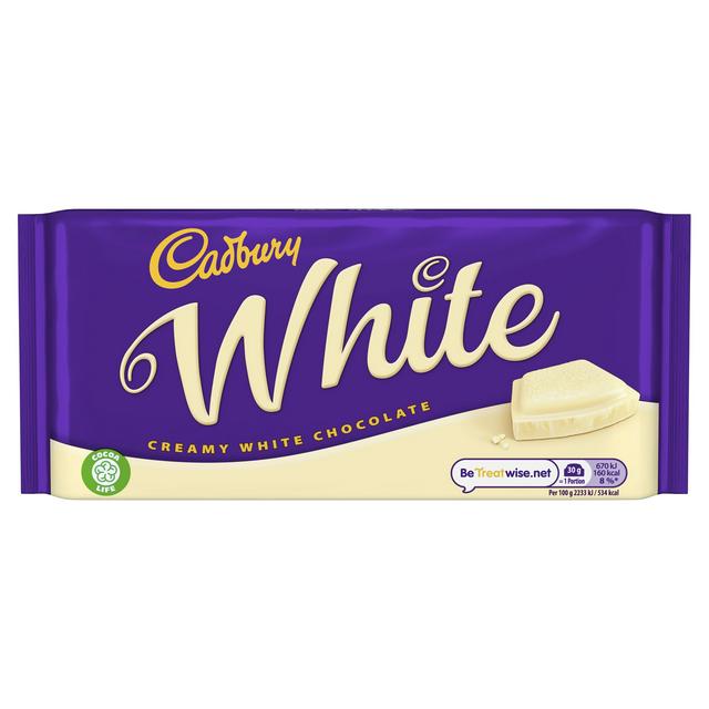 Cadbury White Chocolate Bar 90g