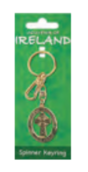 Celtic Cross Spinner Keyring