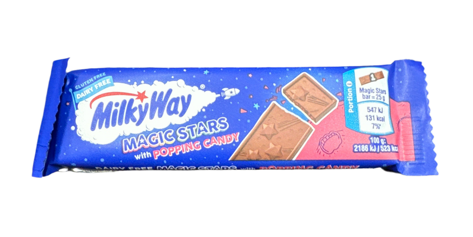 Milkyway Dairy Free Magic stars bar popping candy 25g