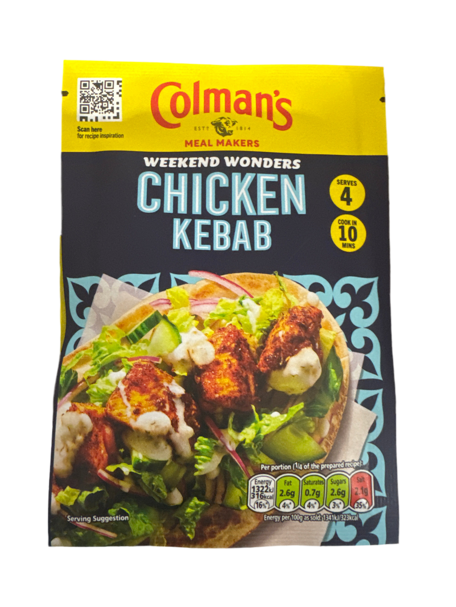 Colmans Chicken Kabab 30g