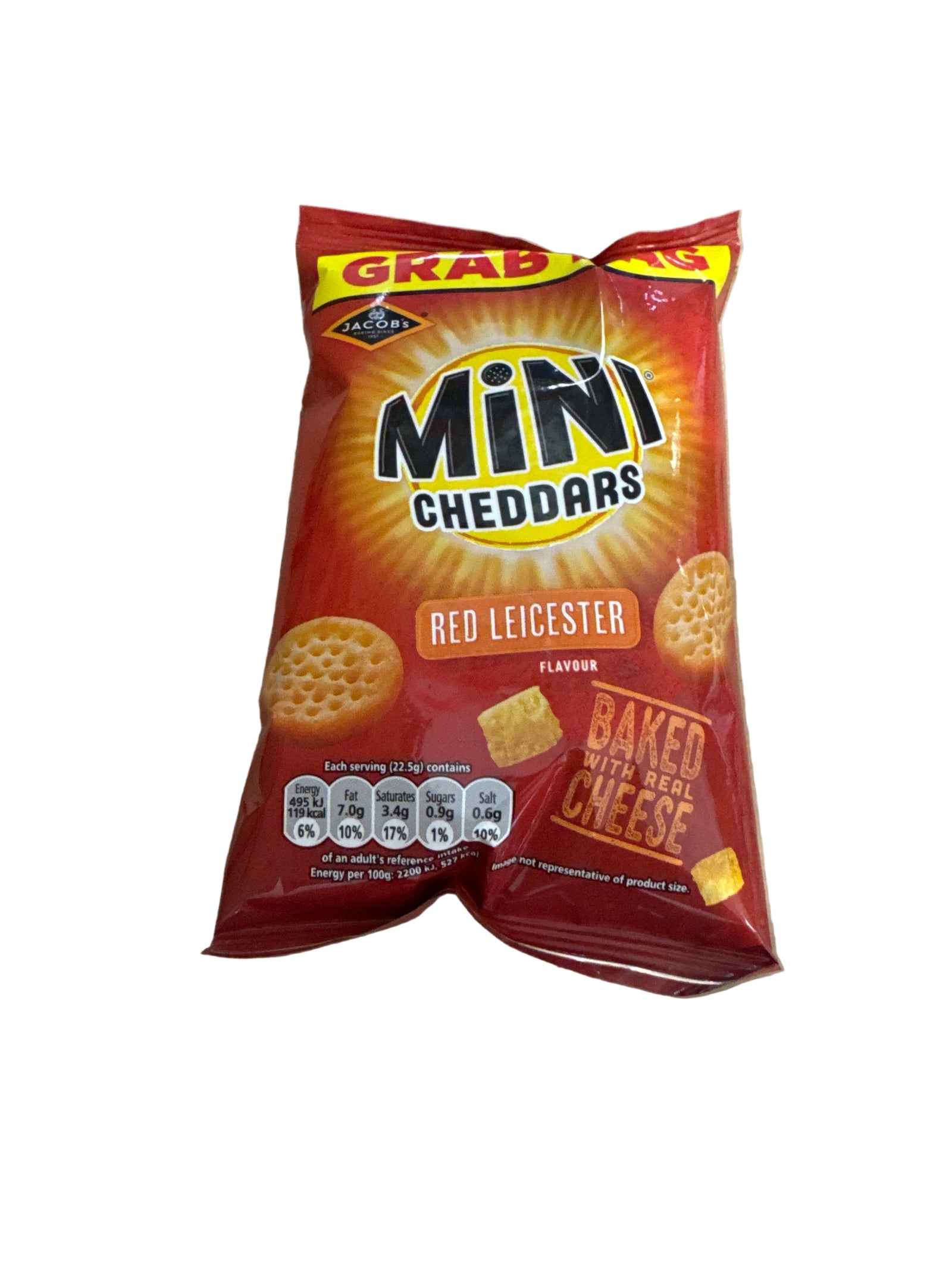 Jacbos Mini Cheddars Red Leicester 45g